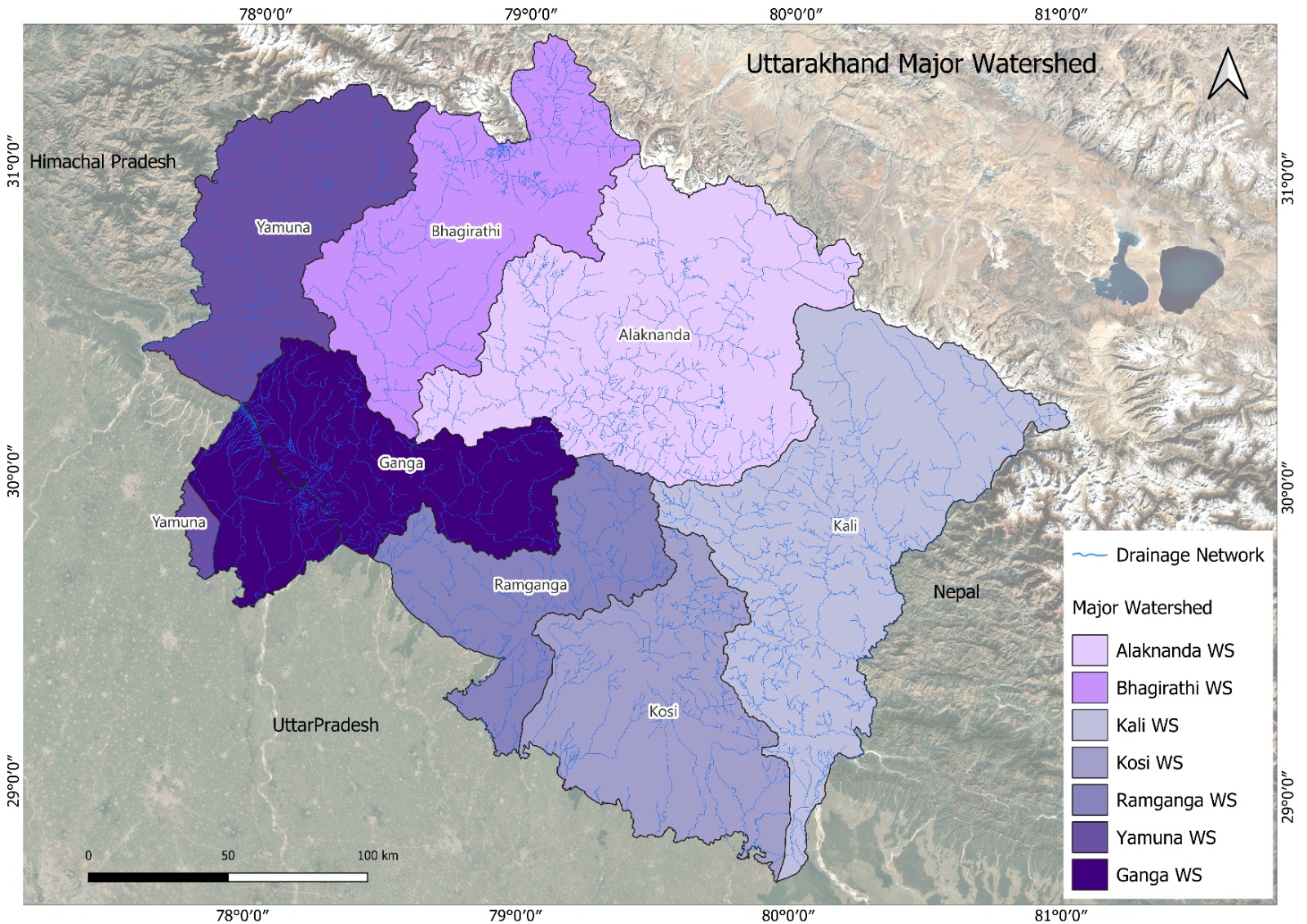 Major River Basin Map